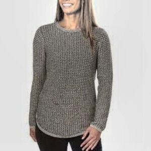 Jeanne Pierre Cozy Gray Sweater Scandi Girl Cabincore Minimalist M